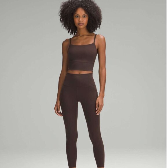 Lululemon Wunder Train Strappy Tank Top Espresso - Picture 1 of 7